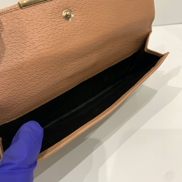 Gucci Brown Pink GG Canvas Long Wallet Sku#85601 (Gently used) - Picture 14 of 16